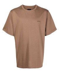T-shirt à col rond marron clair Juun.J