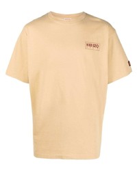 T-shirt à col rond marron clair Kenzo