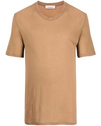 T-shirt à col rond marron clair Laneus