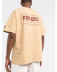 T-shirt à col rond marron clair Kenzo