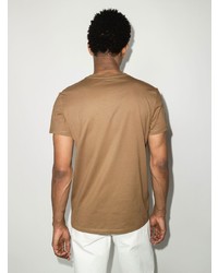 T-shirt à col rond marron clair Balmain
