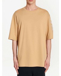 T-shirt à col rond marron clair Balmain