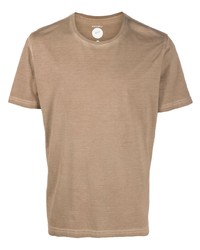 T-shirt à col rond marron clair Mazzarelli