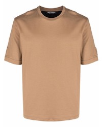 T-shirt à col rond marron clair Neil Barrett