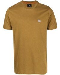 T-shirt à col rond marron clair PS Paul Smith