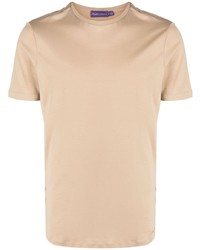 T-shirt à col rond marron clair Ralph Lauren Purple Label