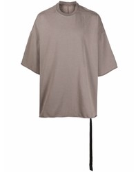 T-shirt à col rond marron clair Rick Owens DRKSHDW