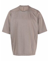 T-shirt à col rond marron clair Rick Owens DRKSHDW