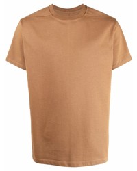 T-shirt à col rond marron clair Rick Owens