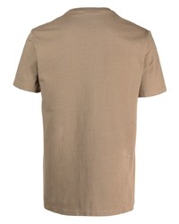 T-shirt à col rond marron clair Frame