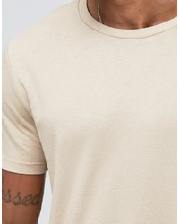 T-shirt à col rond marron clair Asos