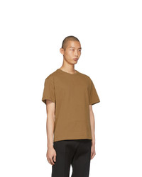 T-shirt à col rond marron clair Bottega Veneta