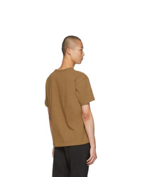 T-shirt à col rond marron clair Bottega Veneta