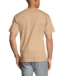 T-shirt à col rond marron clair Touchlines
