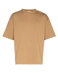 T-shirt à col rond marron clair YMC