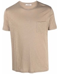 T-shirt à col rond marron clair Zadig & Voltaire