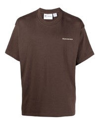 T-shirt à col rond marron foncé adidas