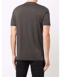 T-shirt à col rond marron foncé Tom Ford