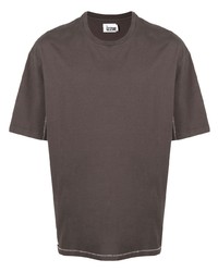 T-shirt à col rond marron foncé Izzue