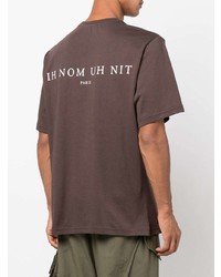 T-shirt à col rond marron foncé Ih Nom Uh Nit