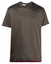 T-shirt à col rond marron foncé Low Brand