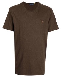 T-shirt à col rond marron foncé Polo Ralph Lauren