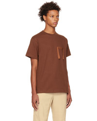 T-shirt à col rond marron Jacquemus