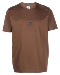 T-shirt à col rond marron C.P. Company