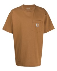 T-shirt à col rond marron Carhartt WIP
