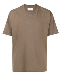 T-shirt à col rond marron Chocoolate