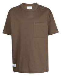 T-shirt à col rond marron Chocoolate