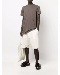 T-shirt à col rond marron Rick Owens