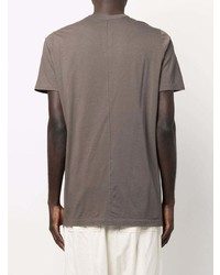 T-shirt à col rond marron Rick Owens