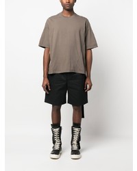 T-shirt à col rond marron Rick Owens DRKSHDW