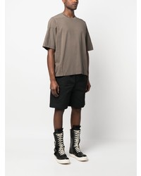 T-shirt à col rond marron Rick Owens DRKSHDW