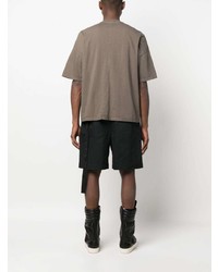 T-shirt à col rond marron Rick Owens DRKSHDW