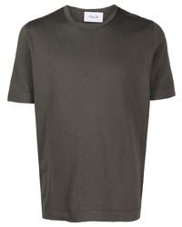 T-shirt à col rond marron D4.0