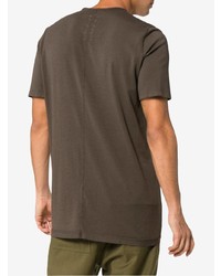 T-shirt à col rond marron Rick Owens DRKSHDW