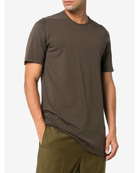 T-shirt à col rond marron Rick Owens DRKSHDW