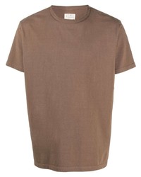 T-shirt à col rond marron Fortela