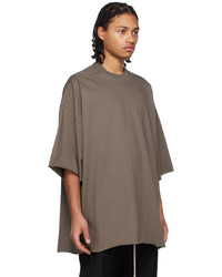 T-shirt à col rond marron Rick Owens