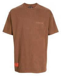 T-shirt à col rond marron Izzue