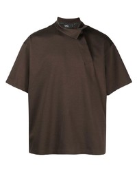 T-shirt à col rond marron Kolor