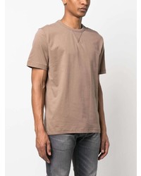 T-shirt à col rond marron Calvin Klein Jeans