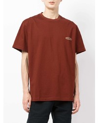 T-shirt à col rond marron Wooyoungmi