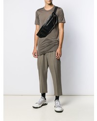 T-shirt à col rond marron Rick Owens