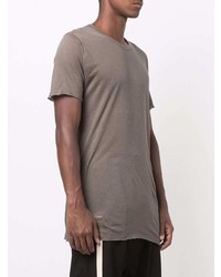 T-shirt à col rond marron Rick Owens