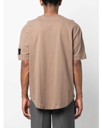 T-shirt à col rond marron Calvin Klein Jeans
