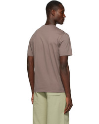 T-shirt à col rond marron Acne Studios