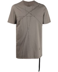 T-shirt à col rond marron Rick Owens DRKSHDW